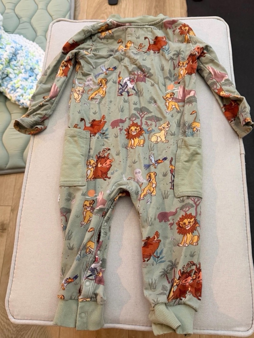 Little sleepies simba's safari Henley romper - Picture 4 of 4